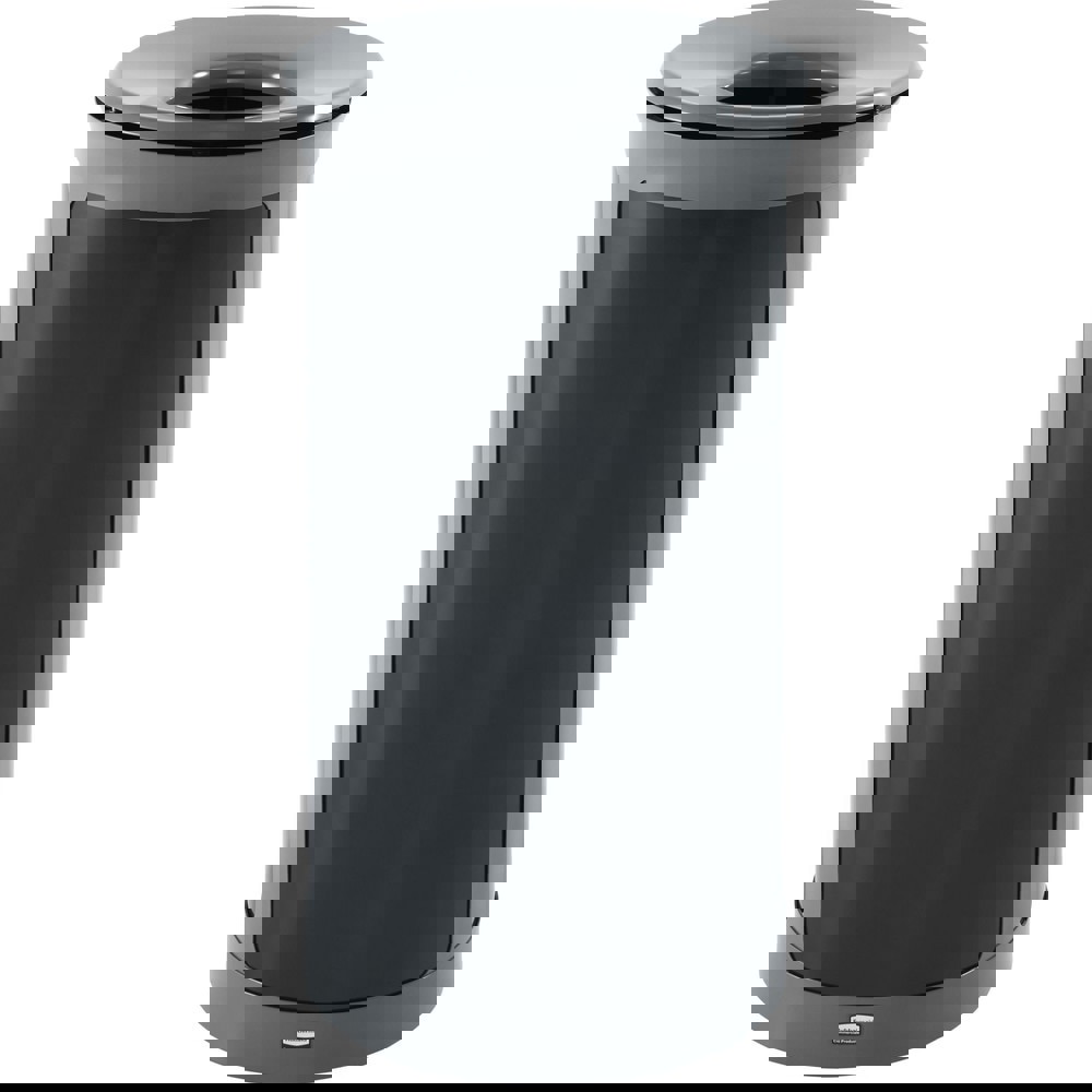 ENHANCE Series Waste Receptacle, 33 gal, Metal, Pearl Gray/Umbra Gray